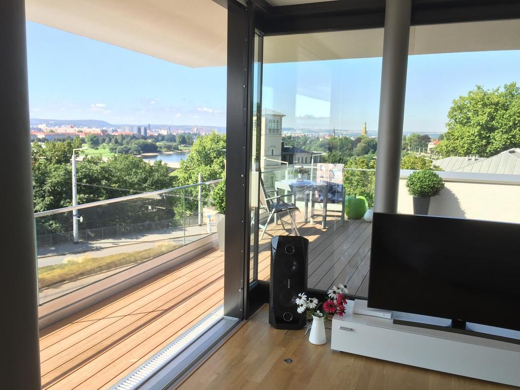 Wohnung Mit Weitblick Dresden Exteriör bild